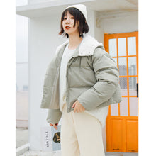 Load image into Gallery viewer, [Clearing the warehouse and killing 148 yuan per second without refund or replacement] Hat, long sleeve, high collar bread jacket, cotton jacket, 3012
