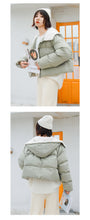 Load image into Gallery viewer, [Clearing the warehouse and killing 148 yuan per second without refund or replacement] Hat, long sleeve, high collar bread jacket, cotton jacket, 3012