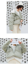 Load image into Gallery viewer, [Clearing the warehouse and killing 148 yuan per second without refund or replacement] Hat, long sleeve, high collar bread jacket, cotton jacket, 3012