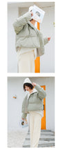 Load image into Gallery viewer, [Clearing the warehouse and killing 148 yuan per second without refund or replacement] Hat, long sleeve, high collar bread jacket, cotton jacket, 3012