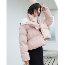 Load image into Gallery viewer, [Clearing the warehouse and killing 148 yuan per second without refund or replacement] Hat, long sleeve, high collar bread jacket, cotton jacket, 3012