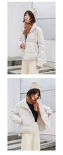 Load image into Gallery viewer, [Clearing the warehouse and killing 196 yuan without refund or replacement] Autumn-winter Korean version of high-collar down jacket 3000