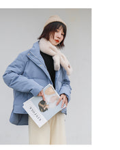 Load image into Gallery viewer, [Clearing the warehouse and killing 196 yuan without refund or replacement] Autumn-winter Korean version of high-collar down jacket 3000