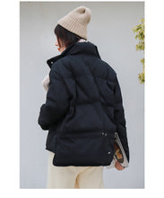 Load image into Gallery viewer, [Clearing the warehouse and killing 196 yuan without refund or replacement] Autumn-winter Korean version of high-collar down jacket 3000