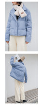 Load image into Gallery viewer, [Clearing the warehouse and killing 196 yuan without refund or replacement] Autumn-winter Korean version of high-collar down jacket 3000