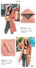 Load image into Gallery viewer, [ Journal of the Philippines] 2018 Winter new women's thickening warm jacket White Eider Lady with cap down jacket 97132