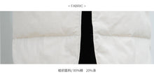 Load image into Gallery viewer, [Clearance Seconds Kill 286 Yuan, No Refund, No Exchange] Spliced Wool Neck Down Jacket Female White Duck Down Medium Long Jacket 3019