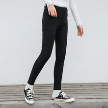 Load image into Gallery viewer, "48 yuan will not refund or change the clearance at the end of the season" in autumn and winter plus velvet trousers for women, casual denim leggings 5821