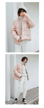 Load image into Gallery viewer, Bright Down Female 2018 Winter Dress Korean Edition Student Pure Collar Female White Duck Down Warming Jacket Tide 3013