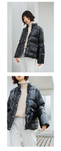 Load image into Gallery viewer, Bright Down Female 2018 Winter Dress Korean Edition Student Pure Collar Female White Duck Down Warming Jacket Tide 3013