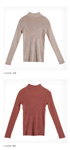 Load image into Gallery viewer, Women's Half-high-collar Long-sleeve Knitted Sweaters in Autumn and Winter of 2018