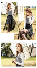 Load image into Gallery viewer, 2018 Autumn and Winter New Women's Warm Long Sleeved Knitted Sweaters Fashion Thousand Bird Gear Suspension Skirt Two-piece Set 83020