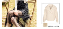 Load image into Gallery viewer, 2018 Autumn and Winter New Women's Warm Long Sleeved Knitted Sweaters Fashion Thousand Bird Gear Suspension Skirt Two-piece Set 83020