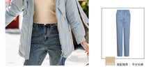 Load image into Gallery viewer, [Janfei] New winter 2008 women's wear with thick cap and cordage jacket, large hairneck down jacket 93075