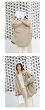 Load image into Gallery viewer, "Clearance seconds kill 156 yuan back and forth" solid color stitching cotton-padded jacket warm hooded cotton-padded jacket woman 2991