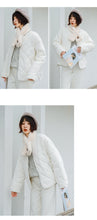 Load image into Gallery viewer, "Clearance seconds kill 156 yuan, no refund, no change" golden velvet short down jacket women down cotton jacket 3006