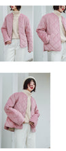 Load image into Gallery viewer, "Clearance seconds kill 156 yuan, no refund, no change" golden velvet short down jacket women down cotton jacket 3006