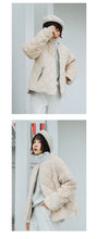 Load image into Gallery viewer, "Clearance seconds kill 156 yuan, no refund, no change" golden velvet short down jacket women down cotton jacket 3006