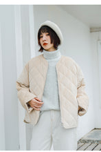 Load image into Gallery viewer, "Clearance seconds kill 156 yuan, no refund, no change" golden velvet short down jacket women down cotton jacket 3006
