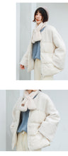 Load image into Gallery viewer, [Clearance Seconds Kill 196 Yuan, No Return, No Exchange] Lamb Wool Spells Short Down Jacket Women 3007