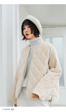 Load image into Gallery viewer, "Clearance seconds kill 156 yuan, no refund, no change" golden velvet short down jacket women down cotton jacket 3006