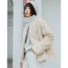 Load image into Gallery viewer, "Clearance seconds kill 156 yuan, no refund, no change" golden velvet short down jacket women down cotton jacket 3006