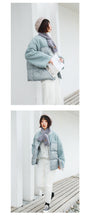 Load image into Gallery viewer, [Clearance Seconds Kill 196 Yuan, No Return, No Exchange] Lamb Wool Spells Short Down Jacket Women 3007