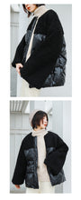 Load image into Gallery viewer, [Clearance Seconds Kill 196 Yuan, No Return, No Exchange] Lamb Wool Spells Short Down Jacket Women 3007