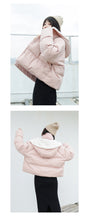 Load image into Gallery viewer, [Clearing the warehouse and killing 148 yuan per second without refund or replacement] Hat, long sleeve, high collar bread jacket, cotton jacket, 3012