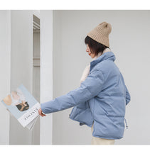 Load image into Gallery viewer, [Clearing the warehouse and killing 196 yuan without refund or replacement] Autumn-winter Korean version of high-collar down jacket 3000