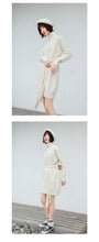 Load image into Gallery viewer, Rabbit velvet core-spun yarn sweater with bottom and high neck knitted sweater 9547