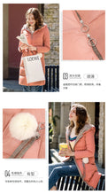 Load image into Gallery viewer, [ Journal of the Philippines] 2018 Winter new women's thickening warm jacket White Eider Lady with cap down jacket 97132