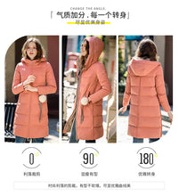 Load image into Gallery viewer, [ Journal of the Philippines] 2018 Winter new women's thickening warm jacket White Eider Lady with cap down jacket 97132