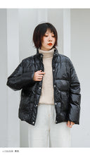 Load image into Gallery viewer, Bright Down Female 2018 Winter Dress Korean Edition Student Pure Collar Female White Duck Down Warming Jacket Tide 3013