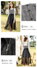 Load image into Gallery viewer, 2018 Autumn and Winter New Women's Warm Long Sleeved Knitted Sweaters Fashion Thousand Bird Gear Suspension Skirt Two-piece Set 83020