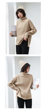 Load image into Gallery viewer, "Clearance seconds kill 86 yuan no refund no change" solid color sweater women's pullover round neck loose base shirt 18407