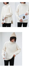 Load image into Gallery viewer, "Clearance seconds kill 86 yuan no refund no change" solid color sweater women's pullover round neck loose base shirt 18407