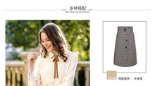 Load image into Gallery viewer, Newly fashioned woven single-row bottom-buttoned blouse, lady's shirt 53102 in winter of 2019