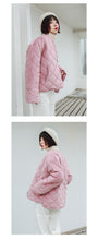 Load image into Gallery viewer, "Clearance seconds kill 156 yuan, no refund, no change" golden velvet short down jacket women down cotton jacket 3006