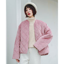 Load image into Gallery viewer, "Clearance seconds kill 156 yuan, no refund, no change" golden velvet short down jacket women down cotton jacket 3006
