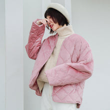Load image into Gallery viewer, "Clearance seconds kill 156 yuan, no refund, no change" golden velvet short down jacket women down cotton jacket 3006