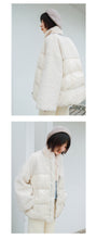 Load image into Gallery viewer, [Clearance Seconds Kill 196 Yuan, No Return, No Exchange] Lamb Wool Spells Short Down Jacket Women 3007