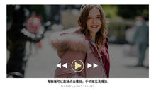 Load image into Gallery viewer, New Winter 2008 Women's Wear Thickened Long Cap Leisure Coat Large Hair Neck Down Garment 93076