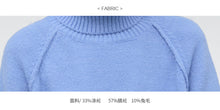 Load image into Gallery viewer, "Clearance seconds kill 86 yuan no refund no change" knitted dress female solid color high collar long sleeve underskirt 8358