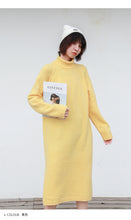 Load image into Gallery viewer, "Clearance seconds kill 86 yuan no refund no change" knitted dress female solid color high collar long sleeve underskirt 8358