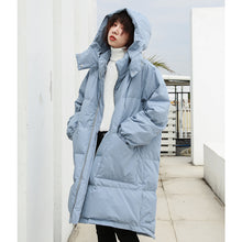 Load image into Gallery viewer, [Clearing the warehouse, killing 286 yuan per second, no refund, no change]Baitao thick medium-long-style down jacket woman 3028
