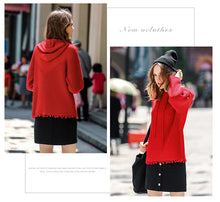 Load image into Gallery viewer, NEW WINTER NEW WOMEN'S CLOTHING IN 2018 PURE COLOR TOOL KNITTING COAT