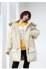 Load image into Gallery viewer, [Clearance Seconds Kill 186 Yuan, No Refund, No Exchange] Medium and Long cotton-padded jacket Women Plus F Loose Large Size Jacket 3032