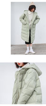 Load image into Gallery viewer, [Clearing the warehouse and killing 326 yuan per second without refund or replacement] Female 3025 with medium and long white duck down jacket