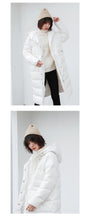 Load image into Gallery viewer, [Clearing the warehouse and killing 326 yuan per second without refund or replacement] Female 3025 with medium and long white duck down jacket